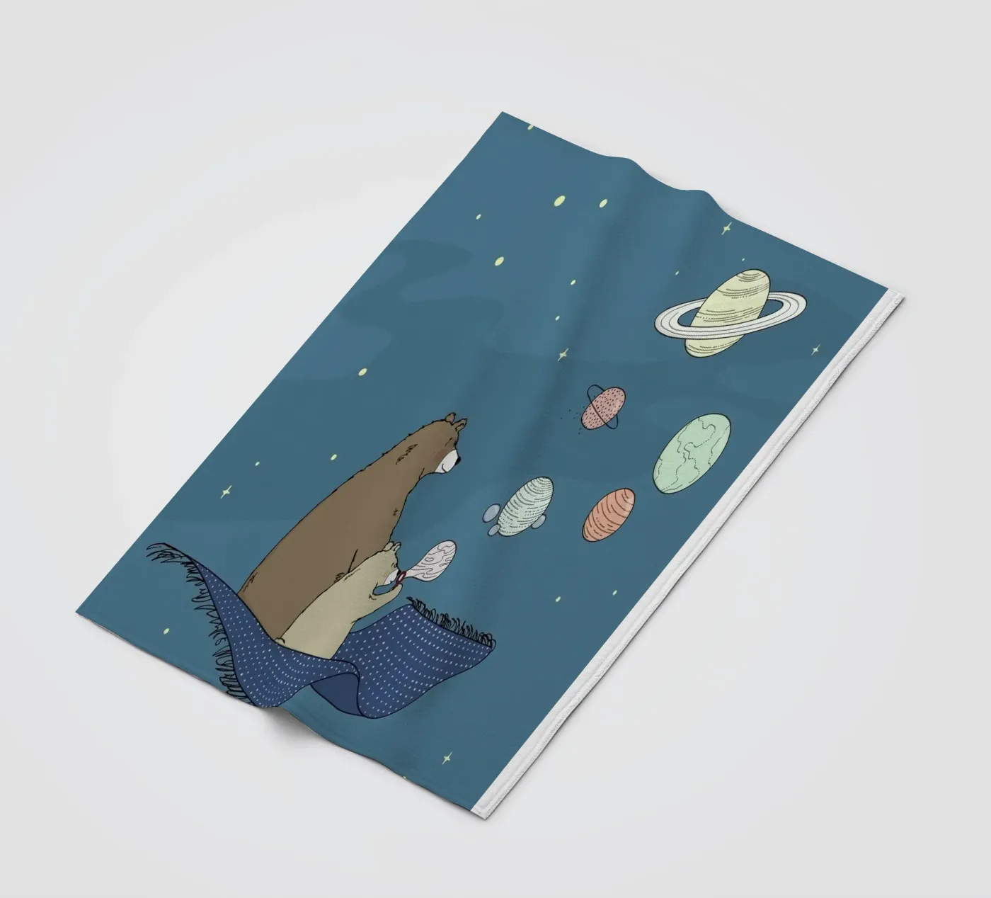 Bubbles plaid polaire de Christina Heitmann