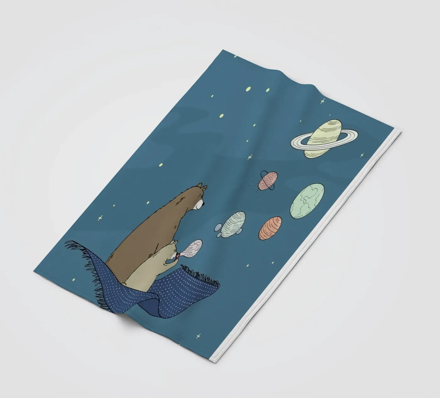 Bubbles fleece blanket by Christina Heitmann