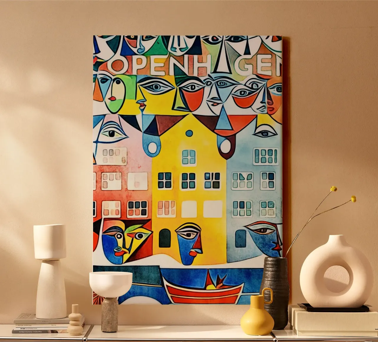 Copenaghen, Globetrotter tela con Cornice a cassetta da ZAMART
