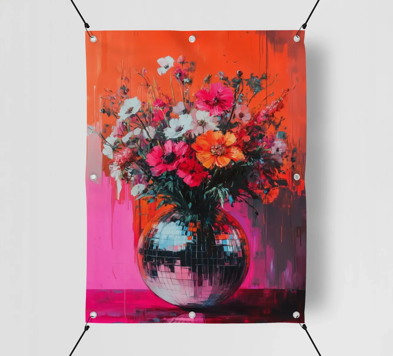 Fiori da discoteca 2 telo in pvc da Katja Stehle Design