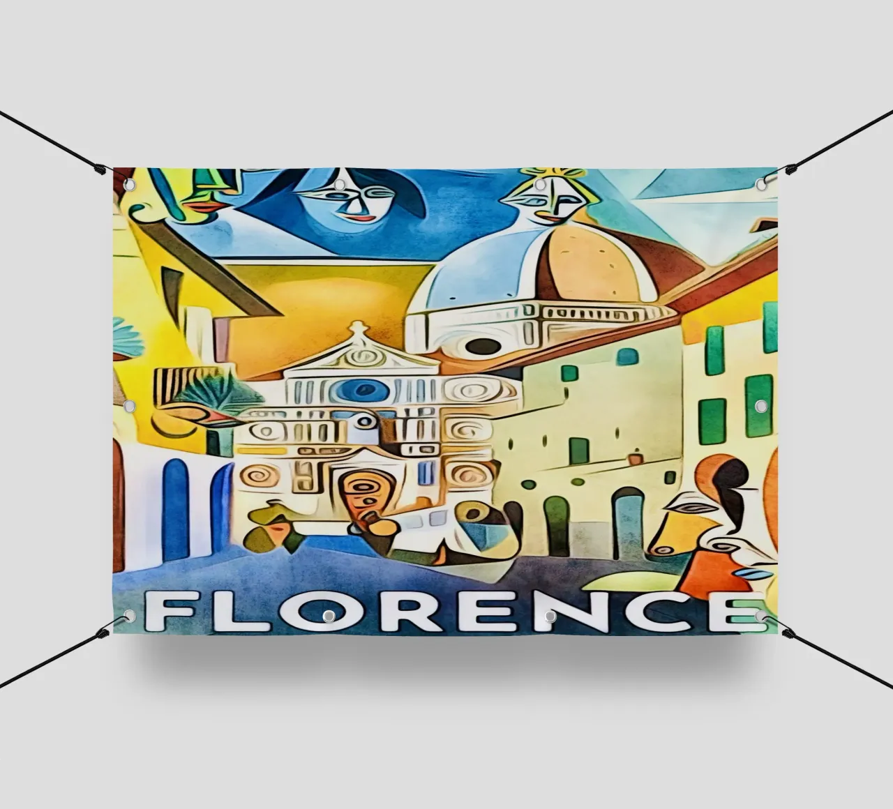 Florence, Globetrotter telo in pvc da ZAMART