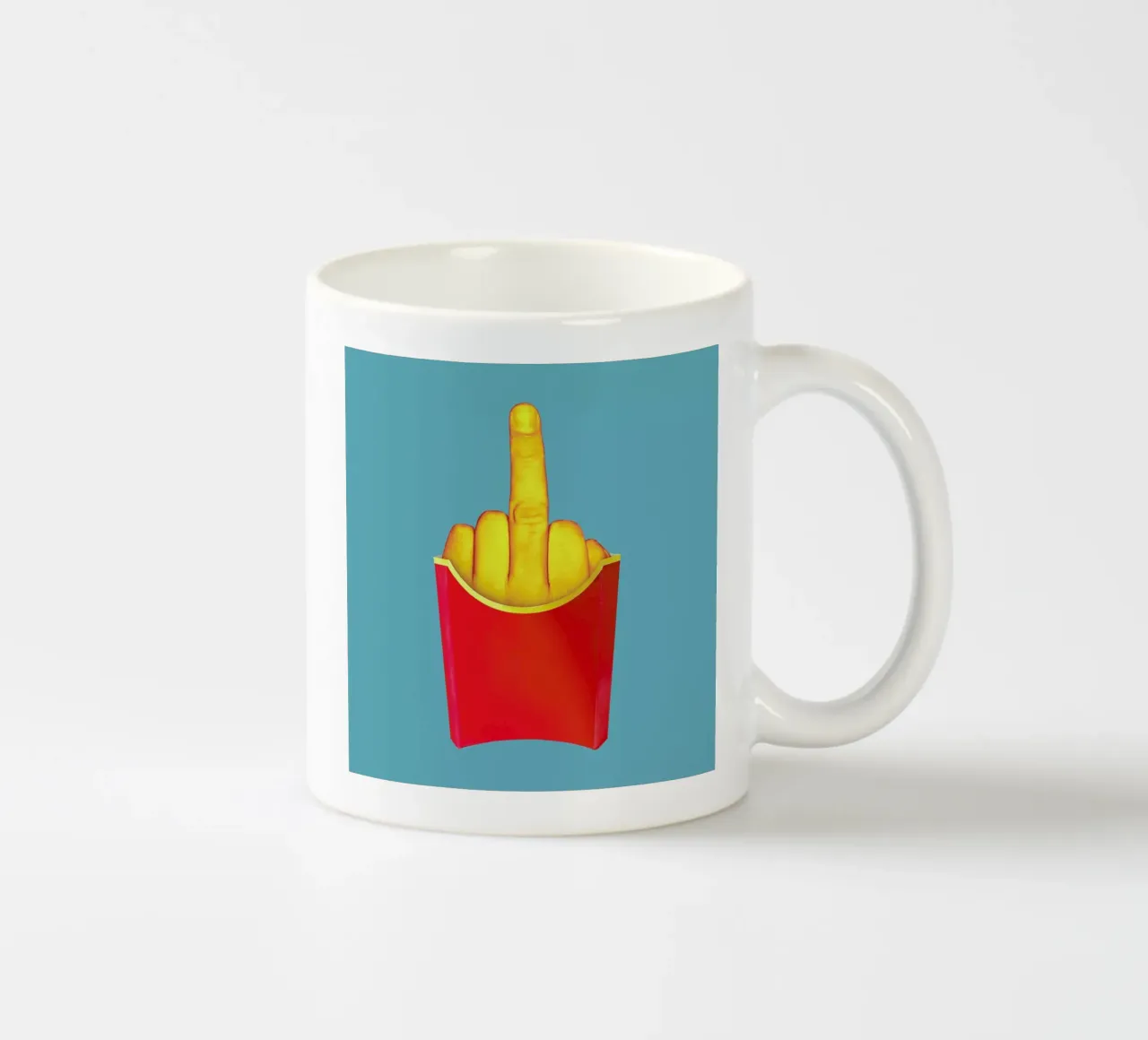 There's Always That Tall Fry tazza in ceramica da suckertom