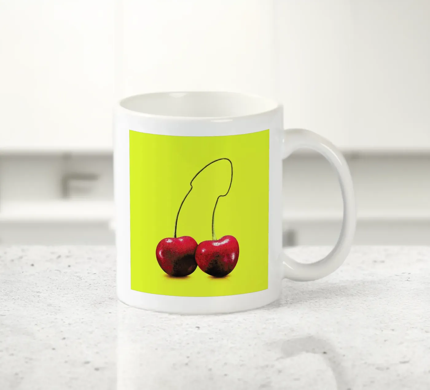 Cherrydick ceramic mug by suckertom