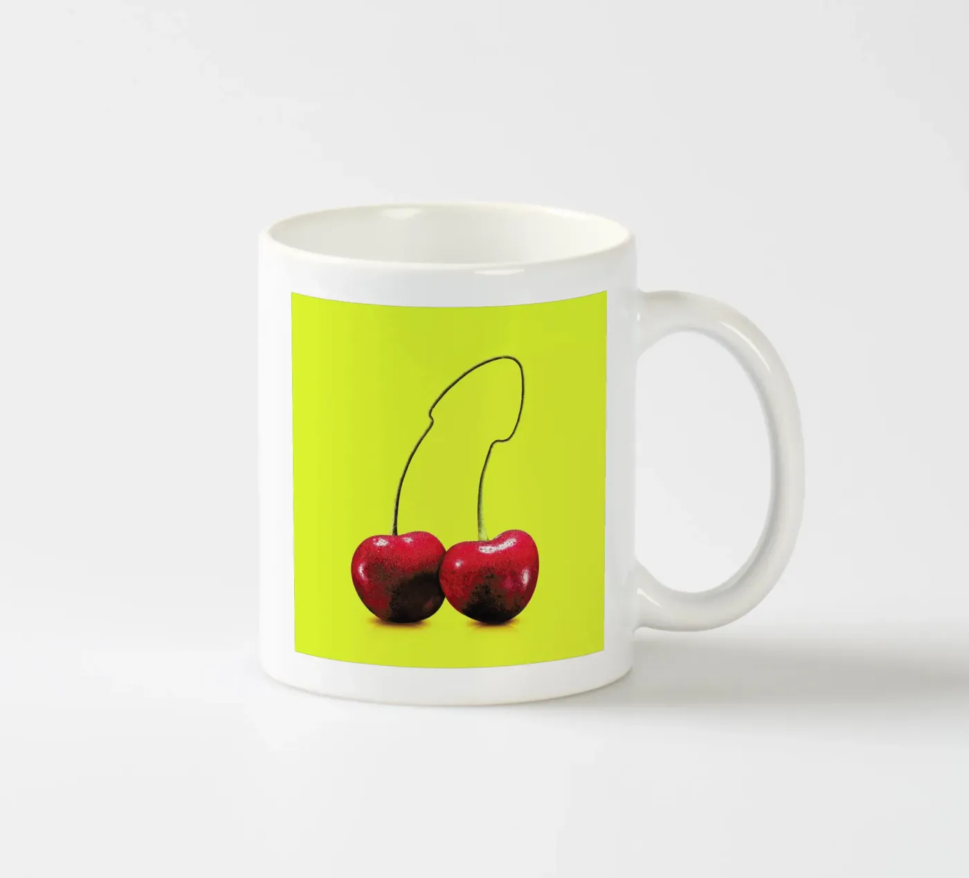 Cherrydick ceramic mug by suckertom
