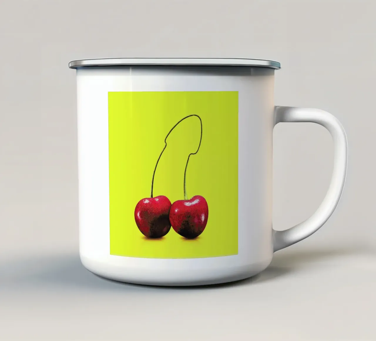 Cherrydick tazza in smalto da suckertom