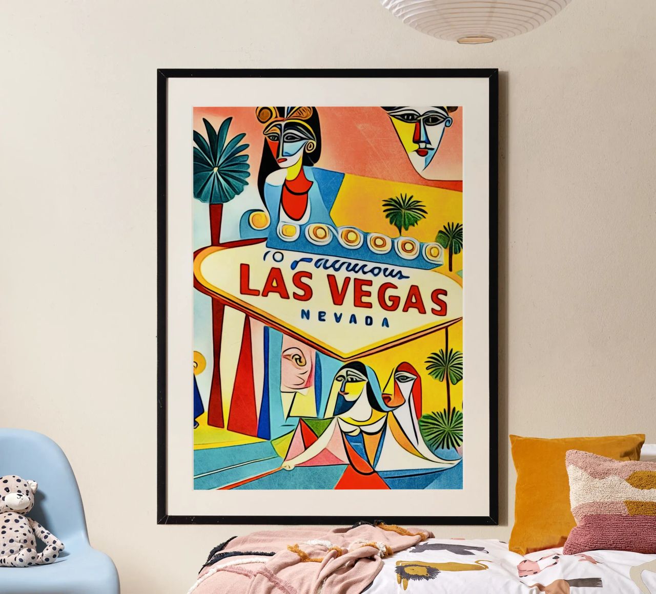 Las Vegas, Globetrotter poster by ZAMART