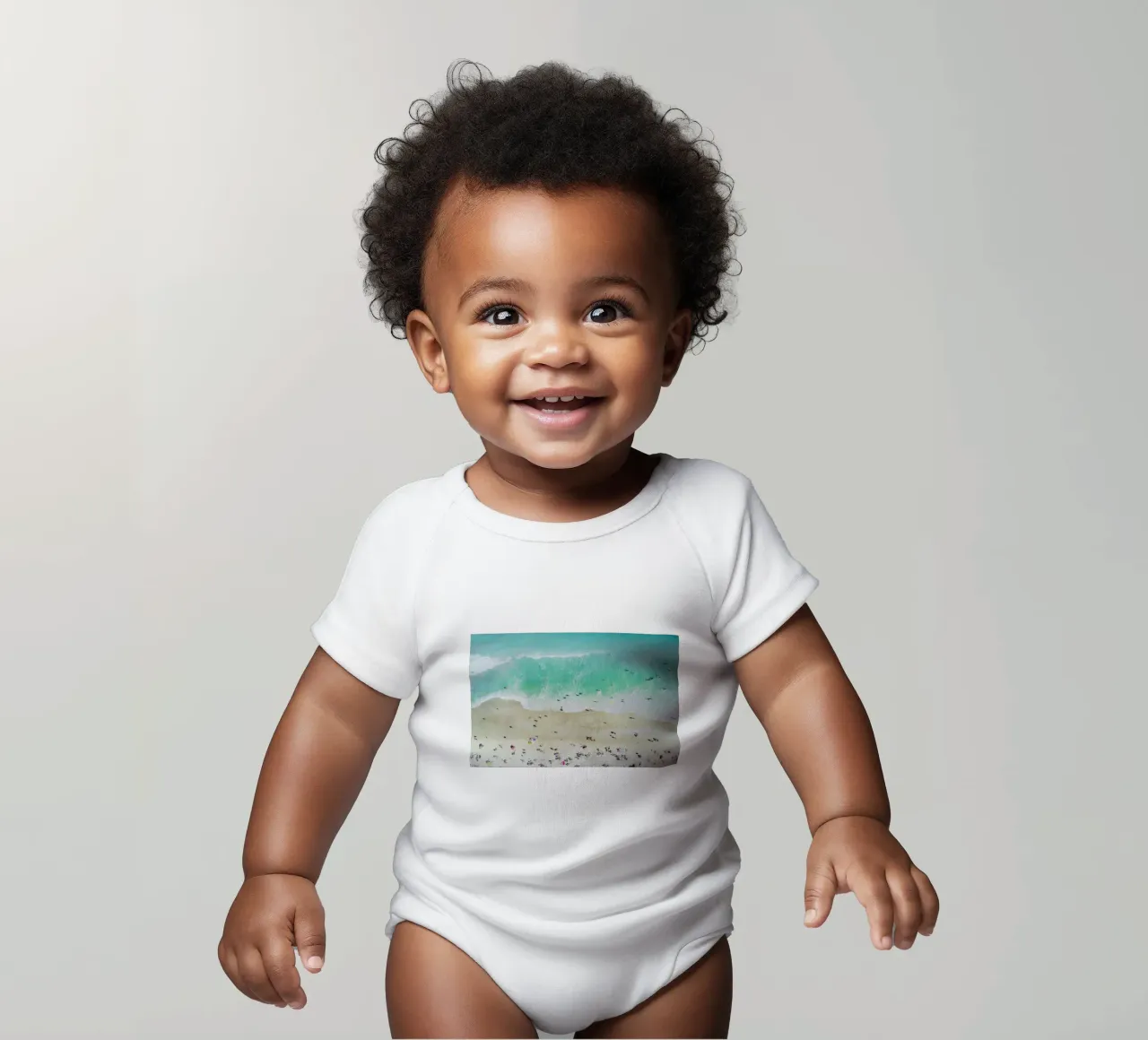 Print 220 body neonato maniche corte da Lila x Lola