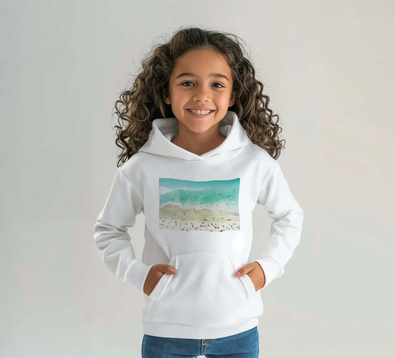 Print 220 felpa bambino con cappuccio da Lila x Lola