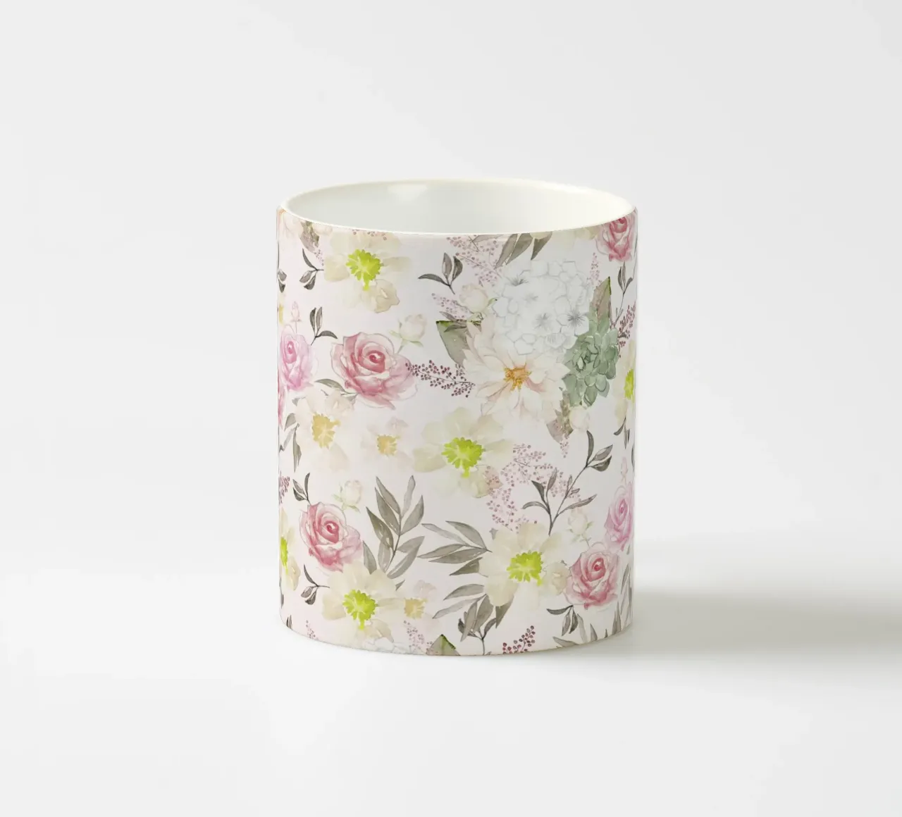 Danza circolare dei fiori in primavera tazza in ceramica da CalliLetters