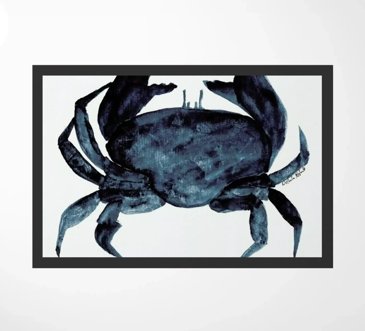 Seacrab deurmat van Nathys_illustration
