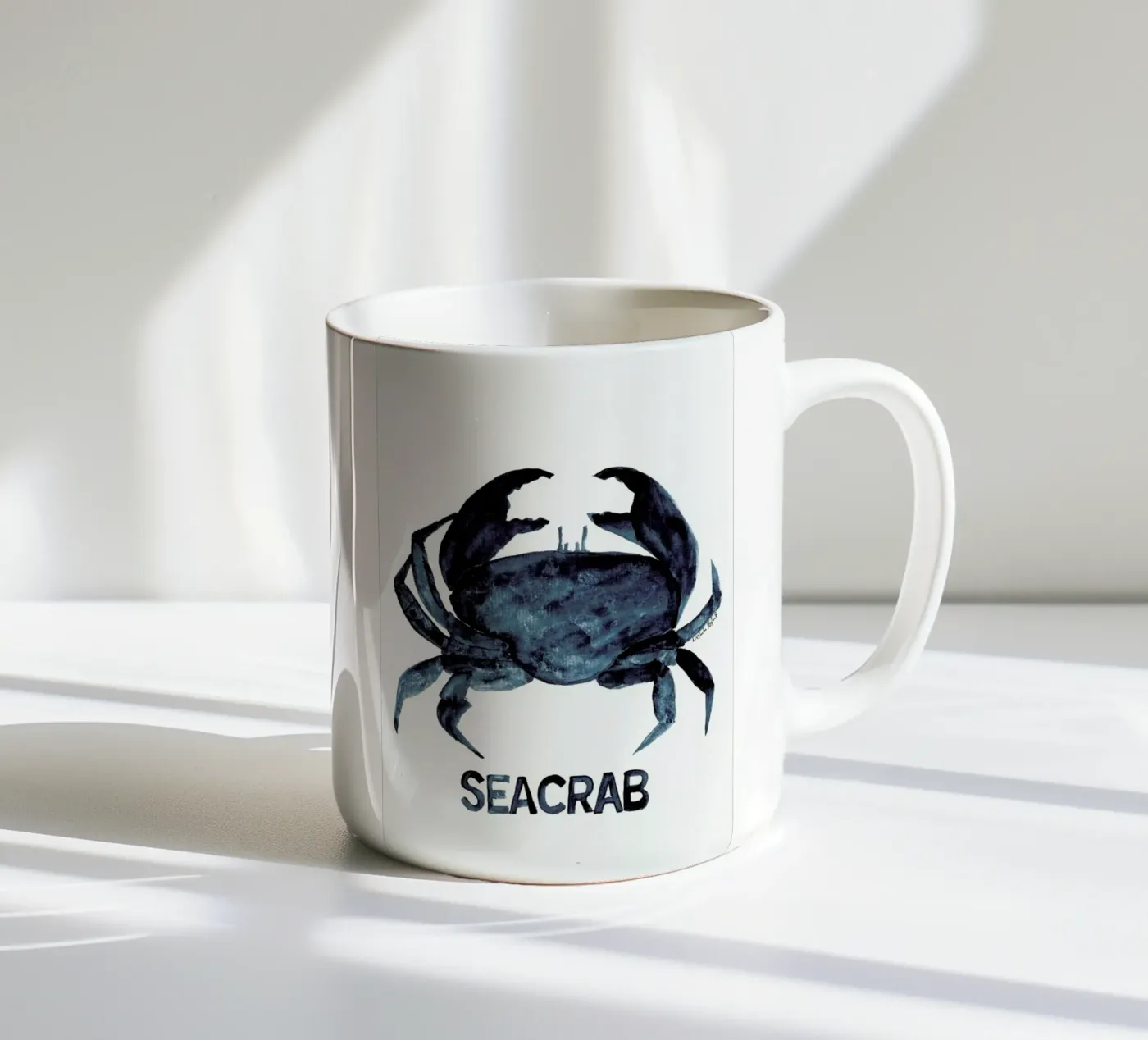 Seacrab ceramic mug by Nathys_illustration