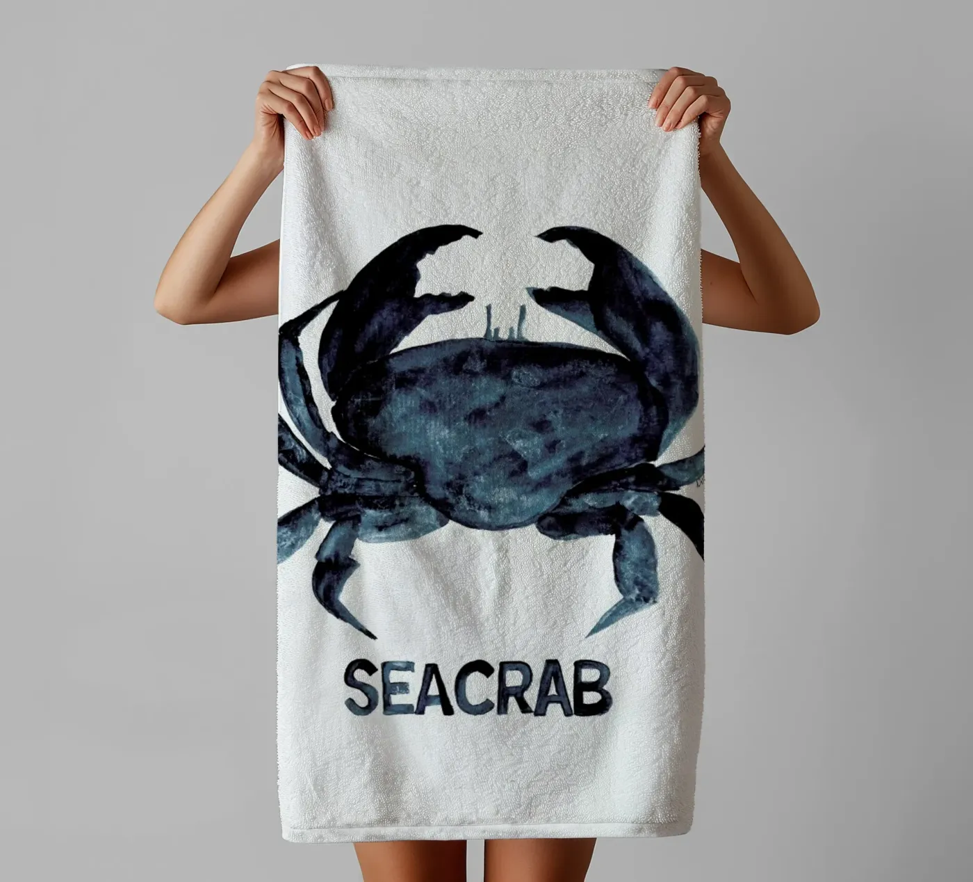 Seacrab towel by Nathys_illustration