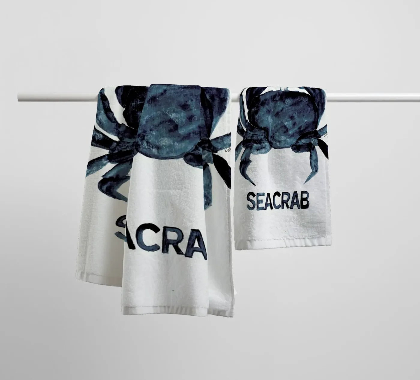 Seacrab towel by Nathys_illustration