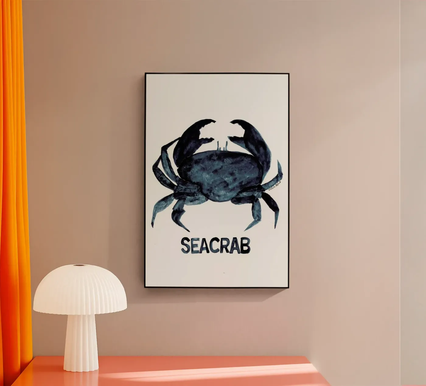 Seacrab acrylic glass by Nathys_illustration