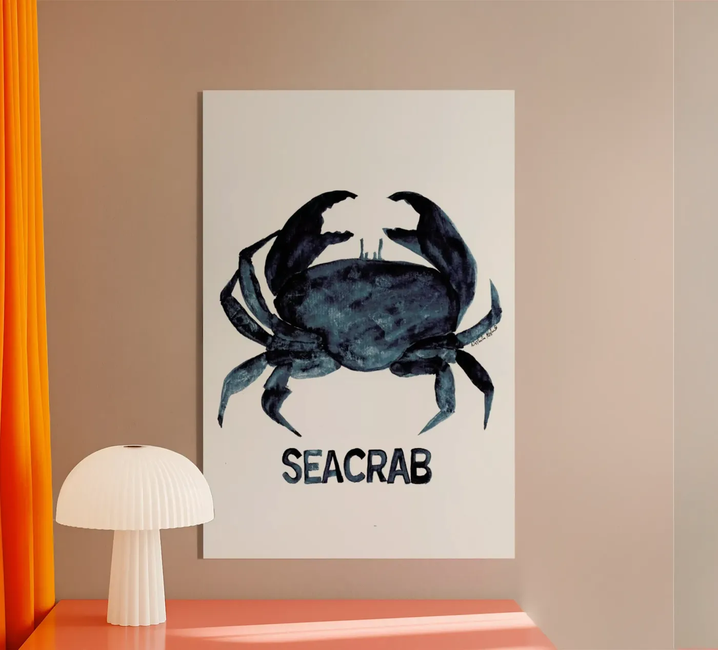 Seacrab plexiglas de Nathys_illustration