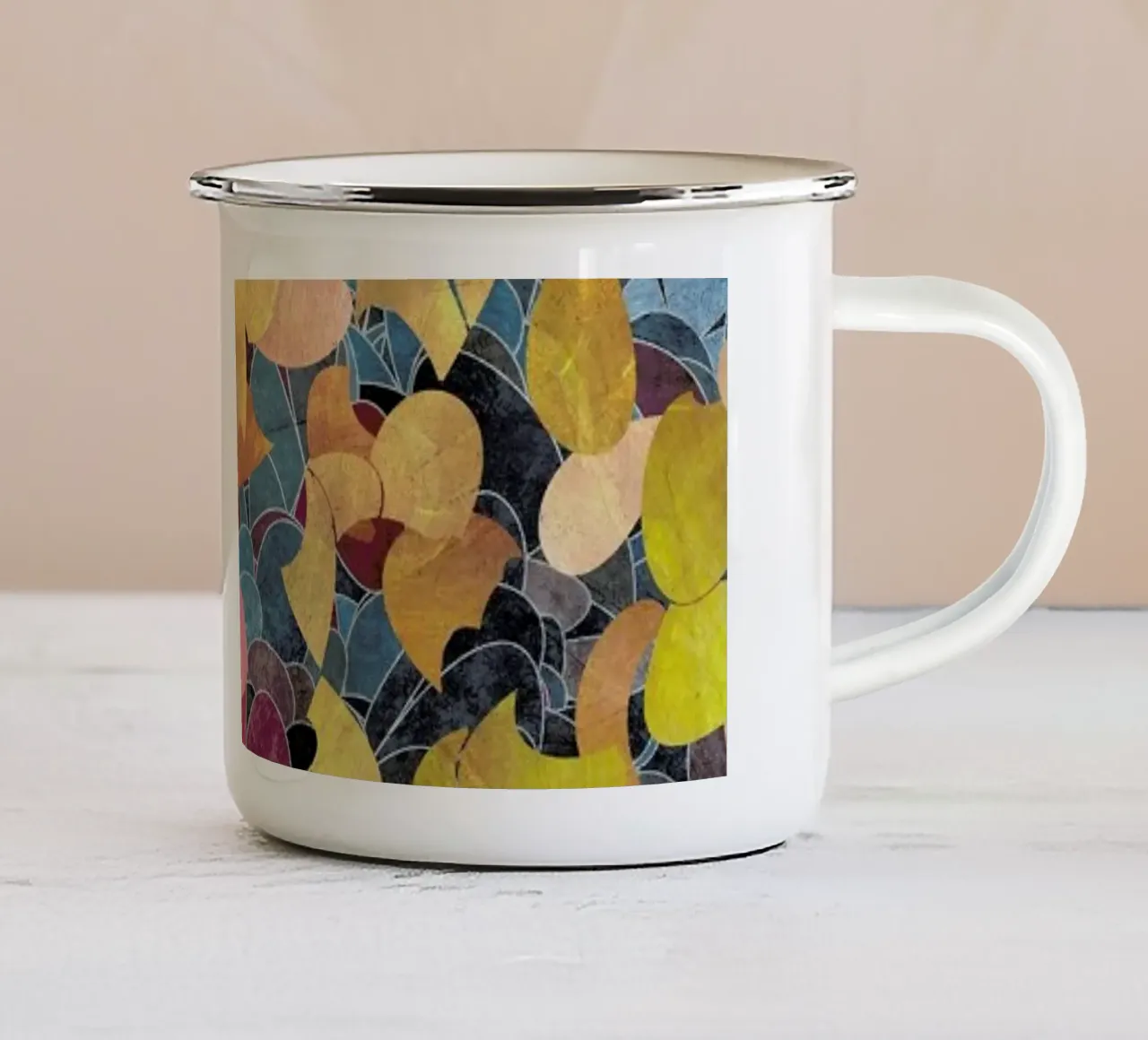 A Shiny Path 1 Emaille Tasse von Angelo Cerantola