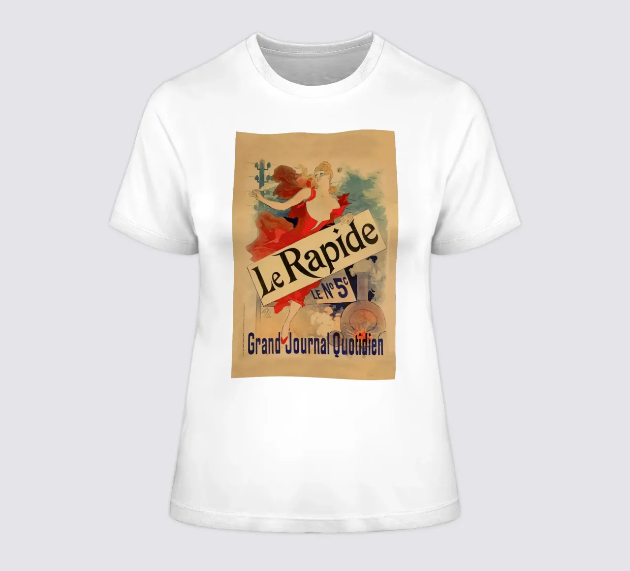 Le Rapide le n5, Nice, 1836 women's fitted t-shirt by Artokoloro Quint Lox Ltd