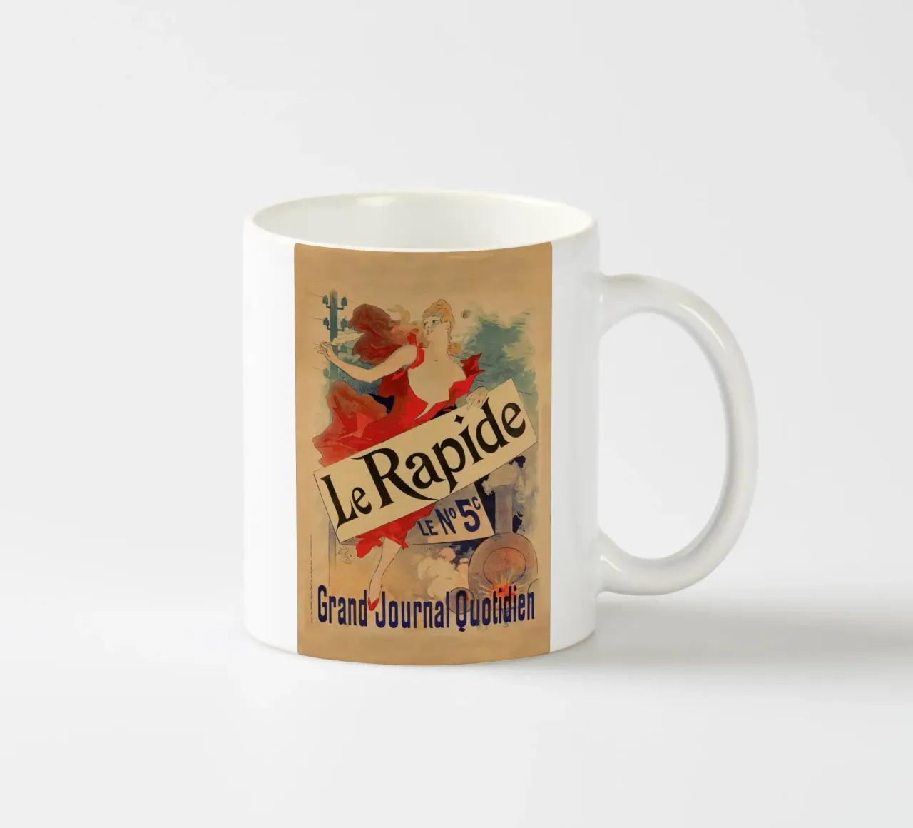 Le Rapide le n5, Nice, 1836 tazza in ceramica da Artokoloro Quint Lox Ltd