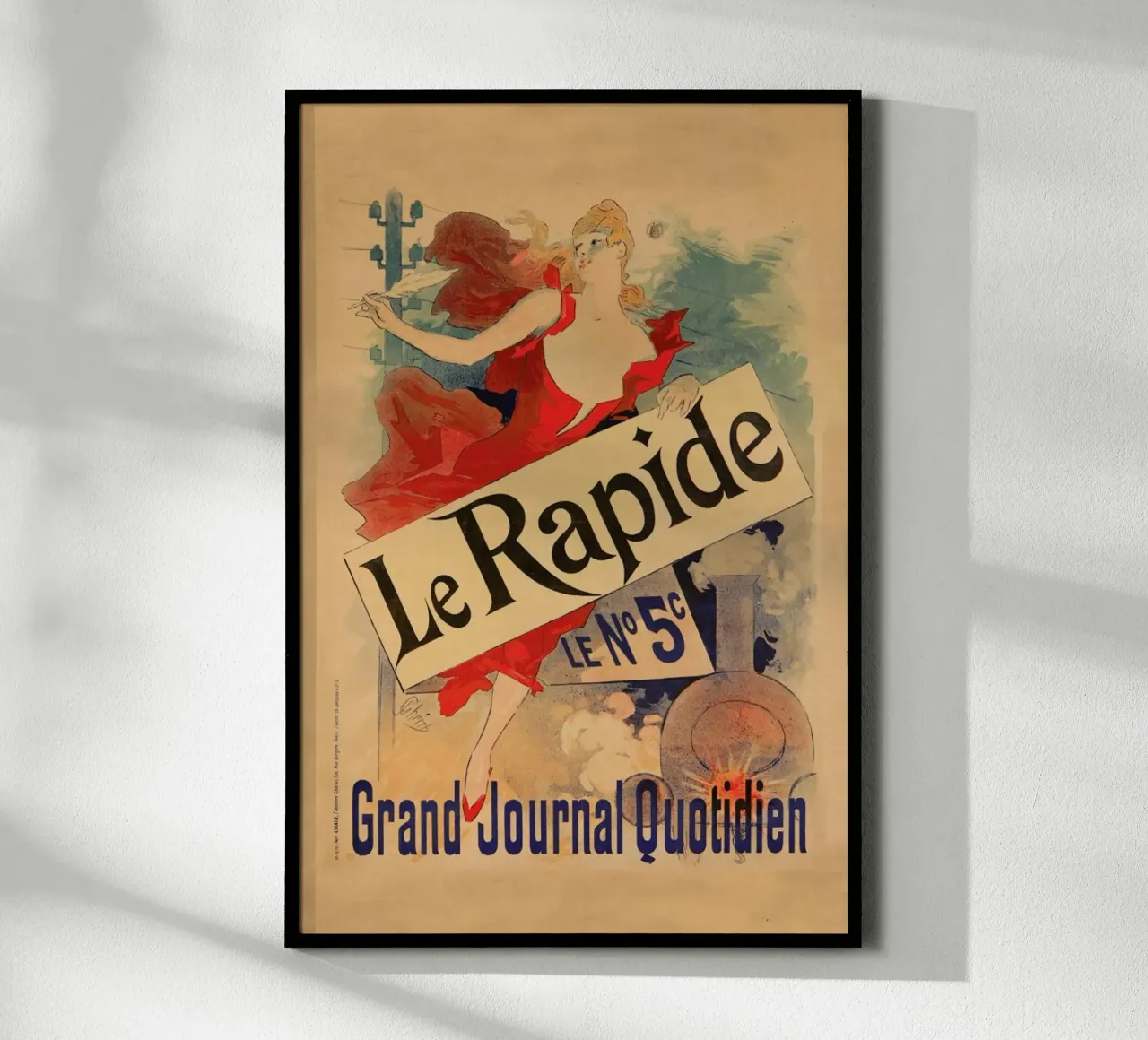 Le Rapide le n5, Nice, 1836 carta hahnemühle da Artokoloro Quint Lox Ltd