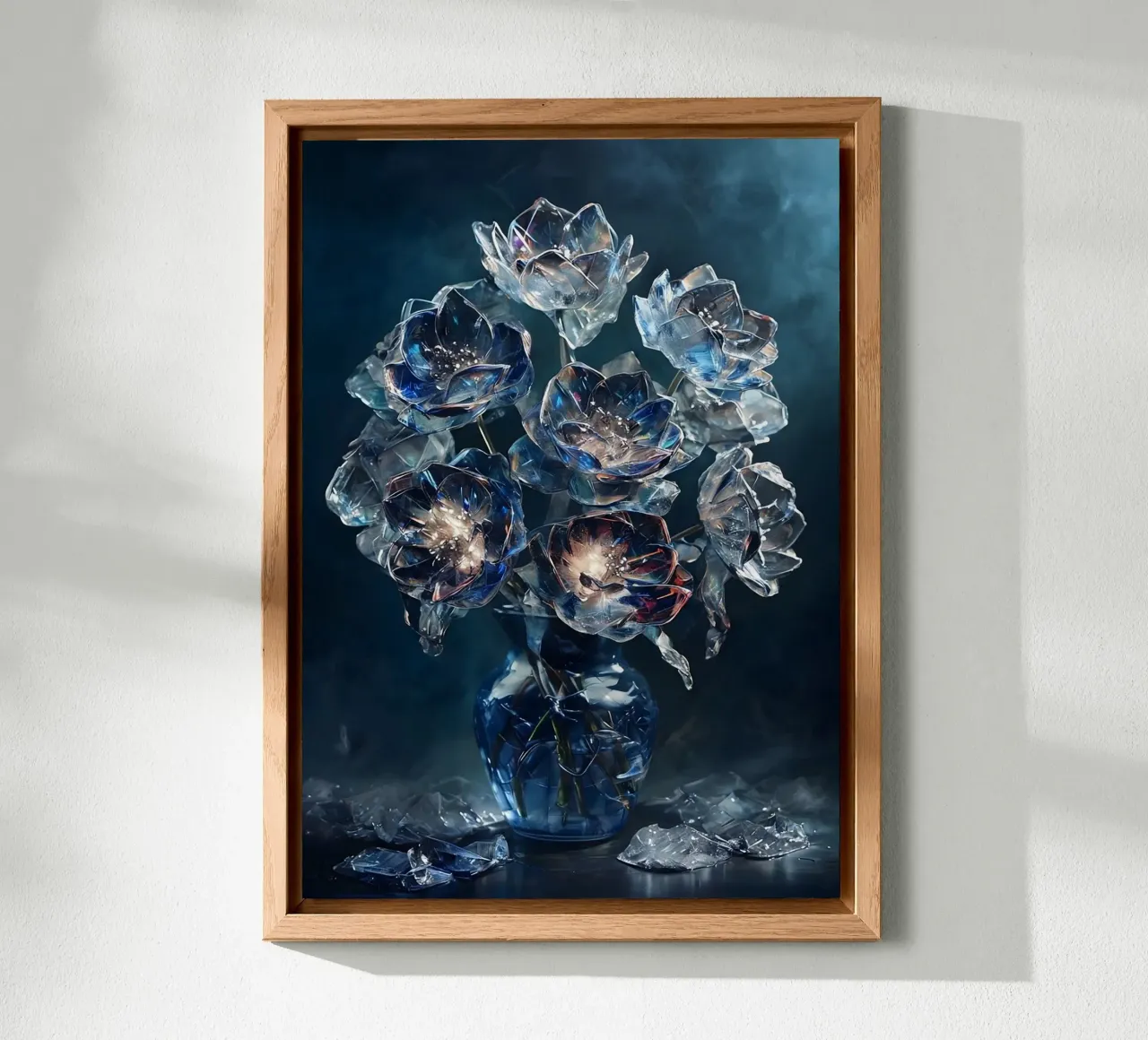 Fragile Beauty - Ice Flowers Still Life alu-dibond by Hai Maivory