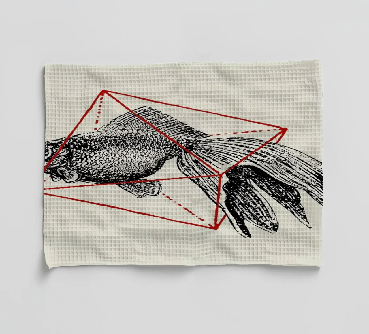 Fish in Geometrics III canovaccio da cucina da Florent Bodart
