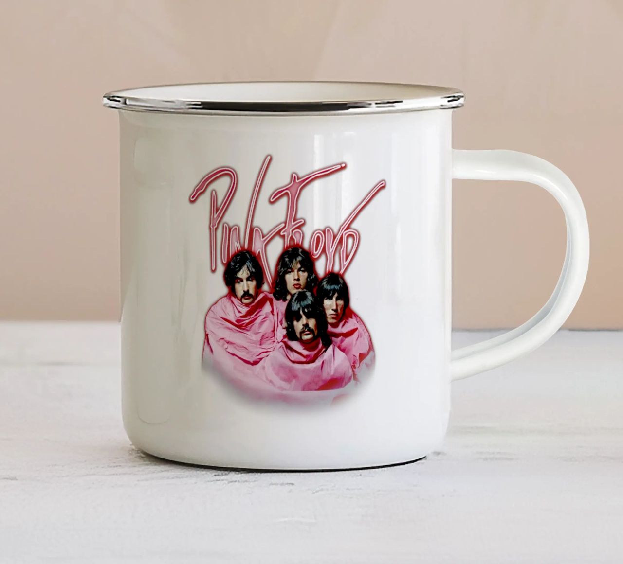 Pink Floyd Tutti i membri tazza in smalto da Sigrid Rauuy