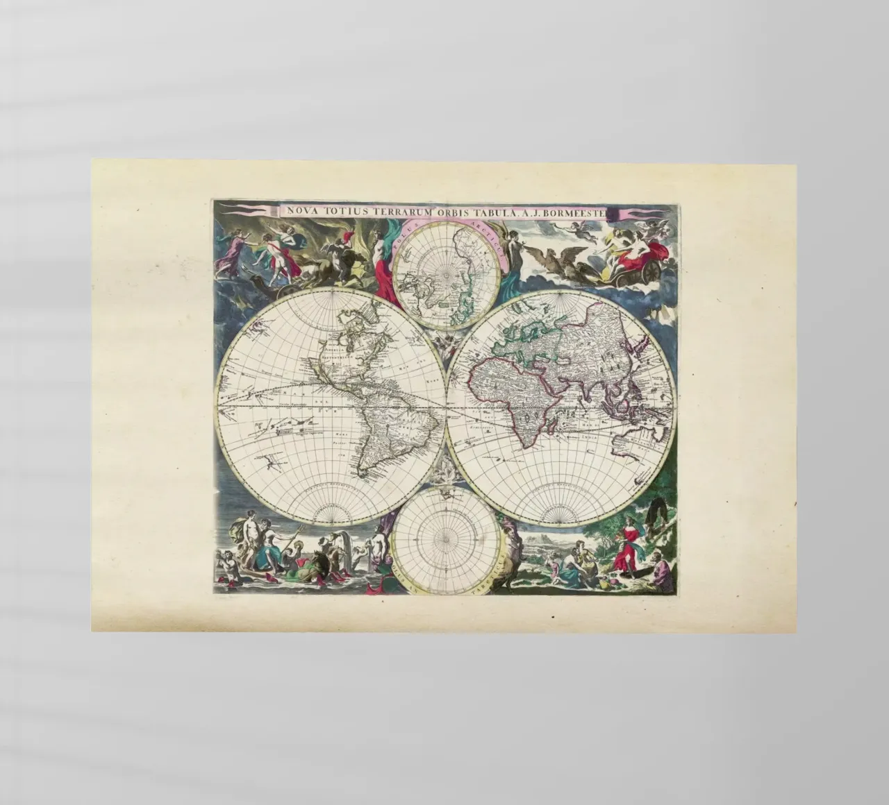 Bormeester Map Of The World pellicola backlit da Artokoloro Quint Lox Ltd