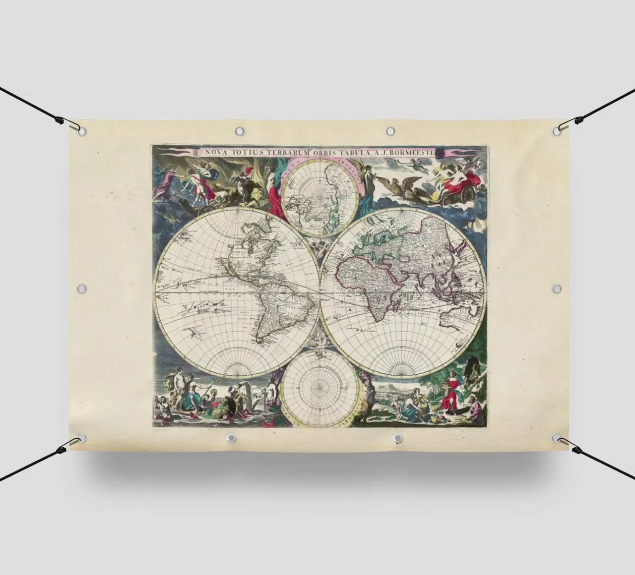 Bormeester Map Of The World telo in pvc da Artokoloro Quint Lox Ltd