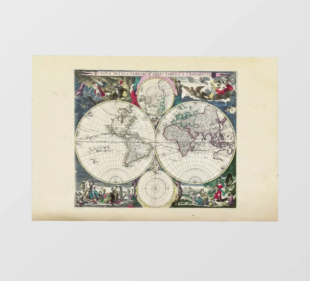 Bormeester Map Of The World telo in pvc da Artokoloro Quint Lox Ltd