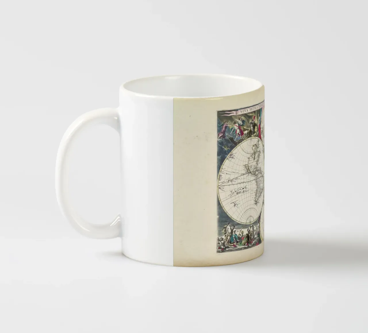 Bormeester Map Of The World tazza in ceramica da Artokoloro Quint Lox Ltd