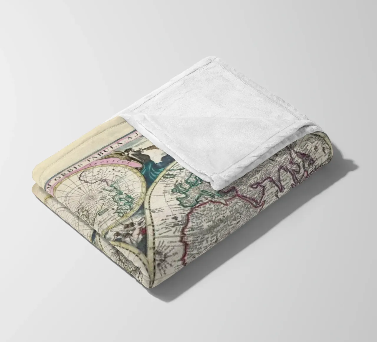 Bormeester Map Of The World coperta in pile da Artokoloro Quint Lox Ltd