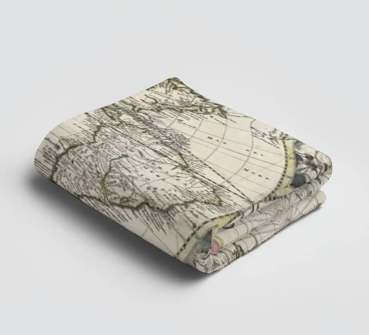 Bormeester Map Of The World asciugamano da bagno da Artokoloro Quint Lox Ltd