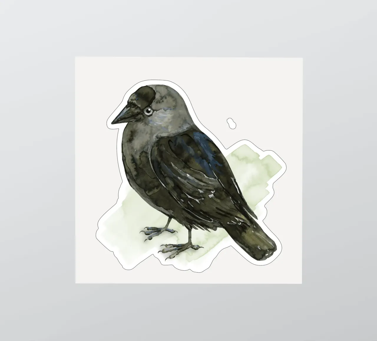 Cute jackdaw sticker by BwiseLizzy