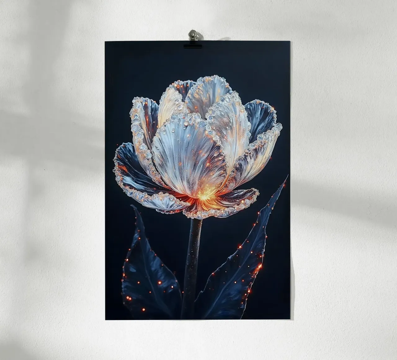 Tulip of Fire and Ice carta hahnemühle da Hai Maivory