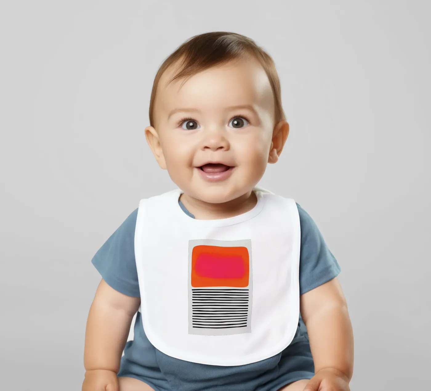 Sunset Ripples baby bib by Fox & Velvet