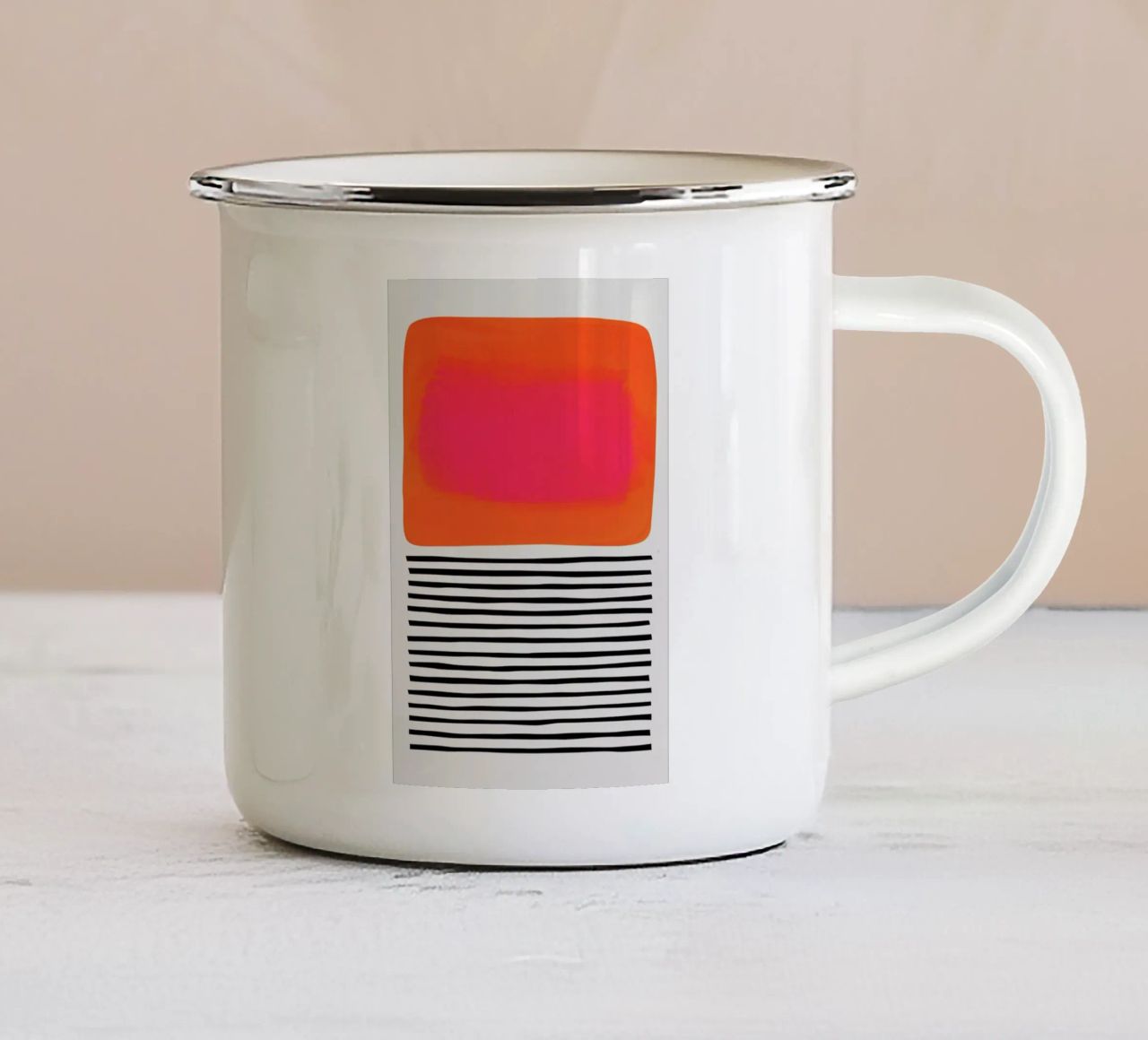 Sunset Ripples tazza in smalto da Fox & Velvet