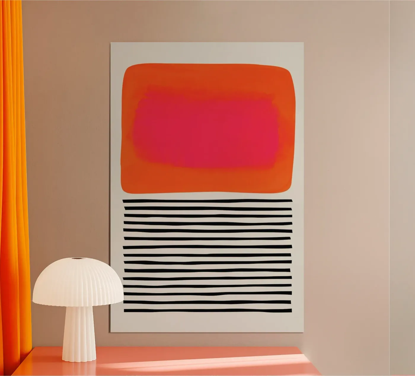 Sunset Ripples Abstract poster by Fox & Velvet