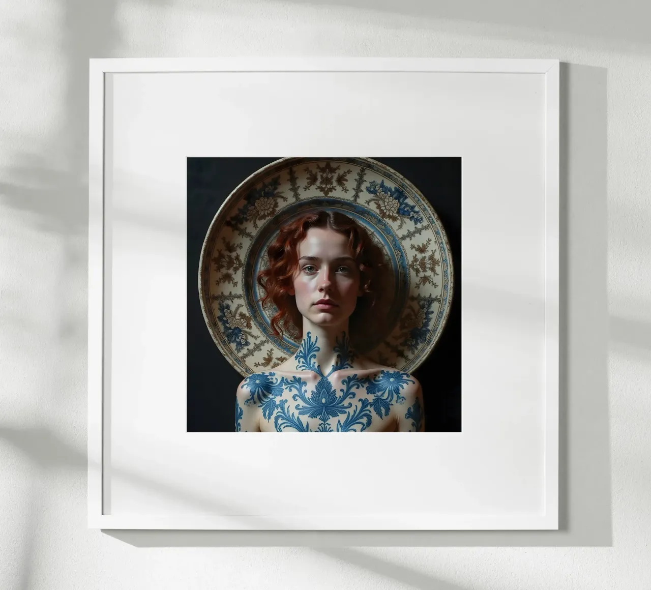 Delft Blue Portrait of Anne poster da Hai Maivory