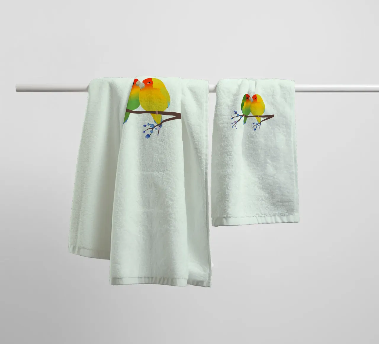 Due simpatici inseparabili a forma di uovo con la faccia da pesca asciugamano da bagno da BwiseLizzy