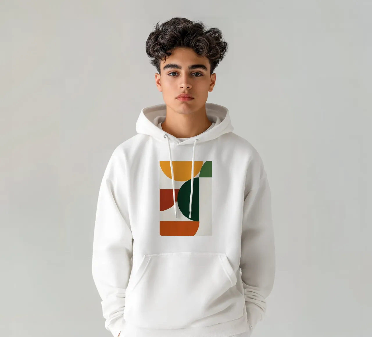 forme colore astratto felpa con cappuccio da Yeadon