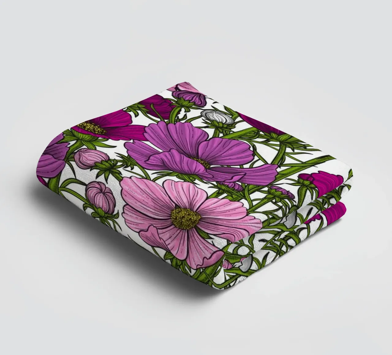 Miscela di fiori di cosmo asciugamano da bagno da Painted Nature