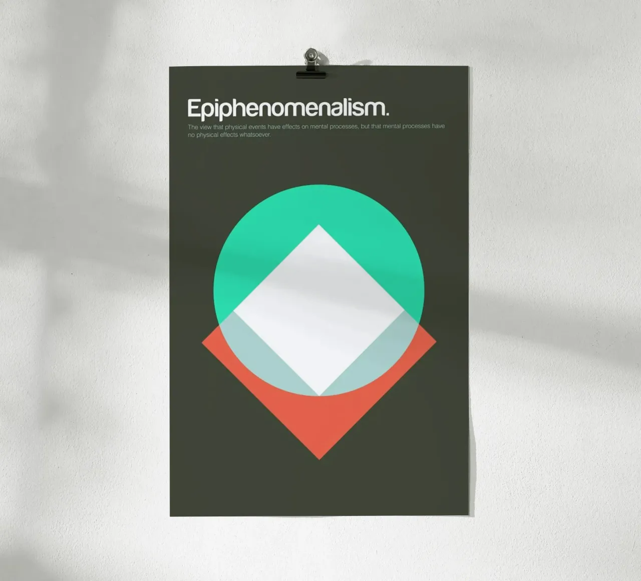 Epiphenomenalism poster con telaio in alluminio da Genís Carreras