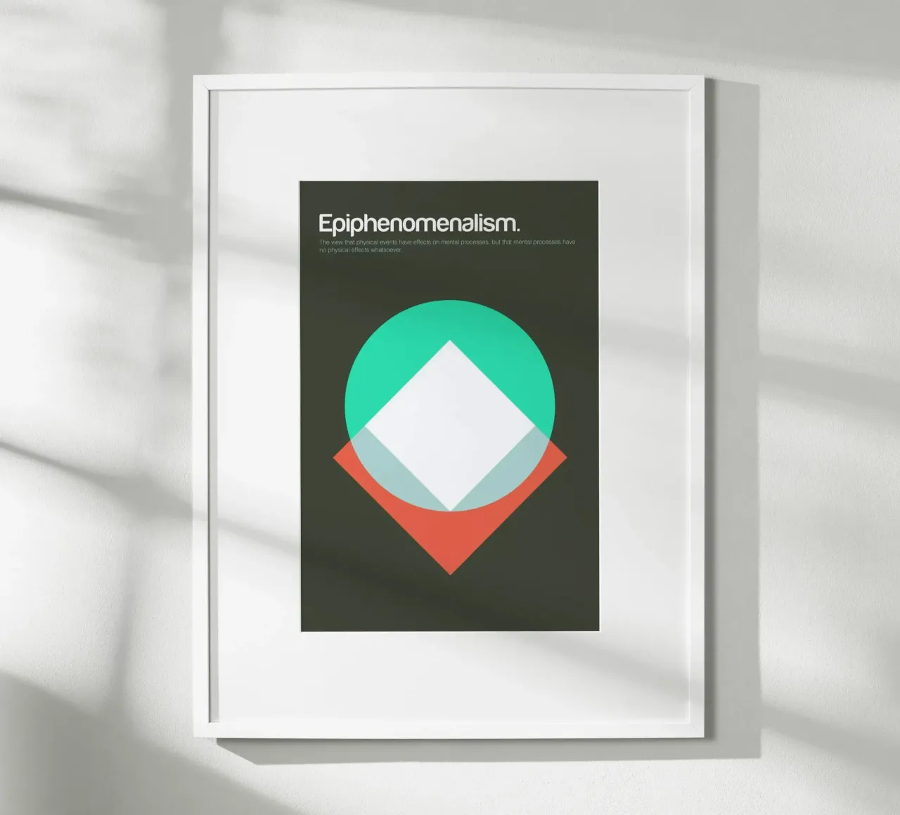 Epiphenomenalism poster con telaio in alluminio da Genís Carreras