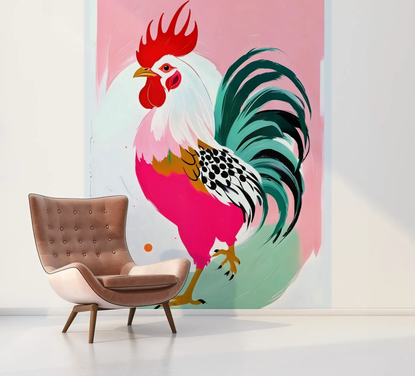 Rooster fotobehang van 83oranges.com