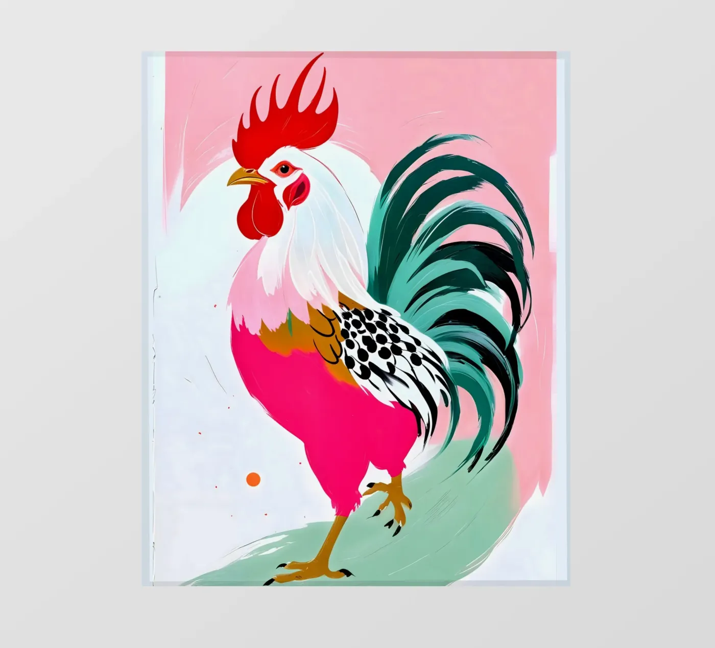 Rooster fotobehang van 83oranges.com