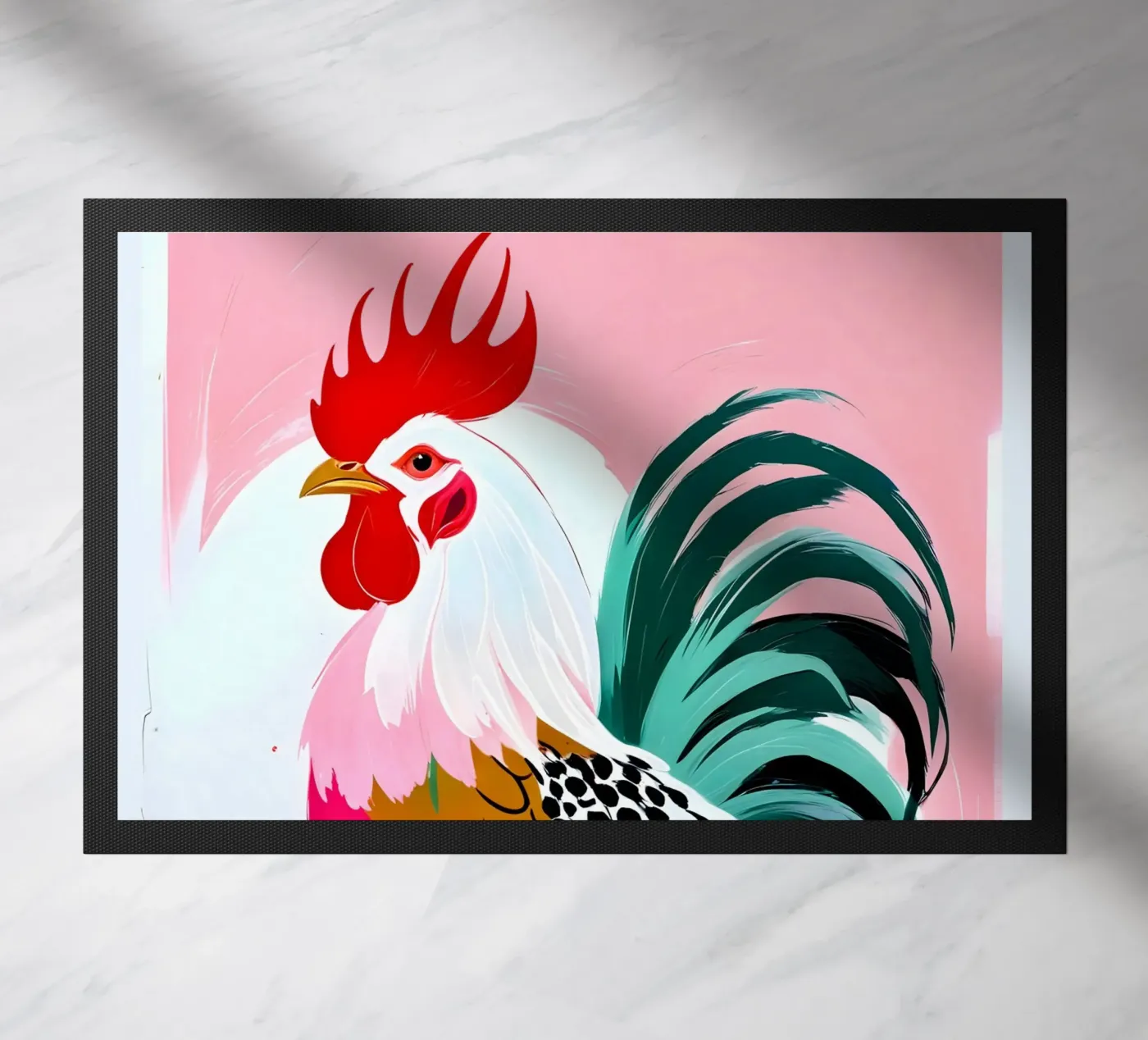 Rooster deurmat van 83oranges.com