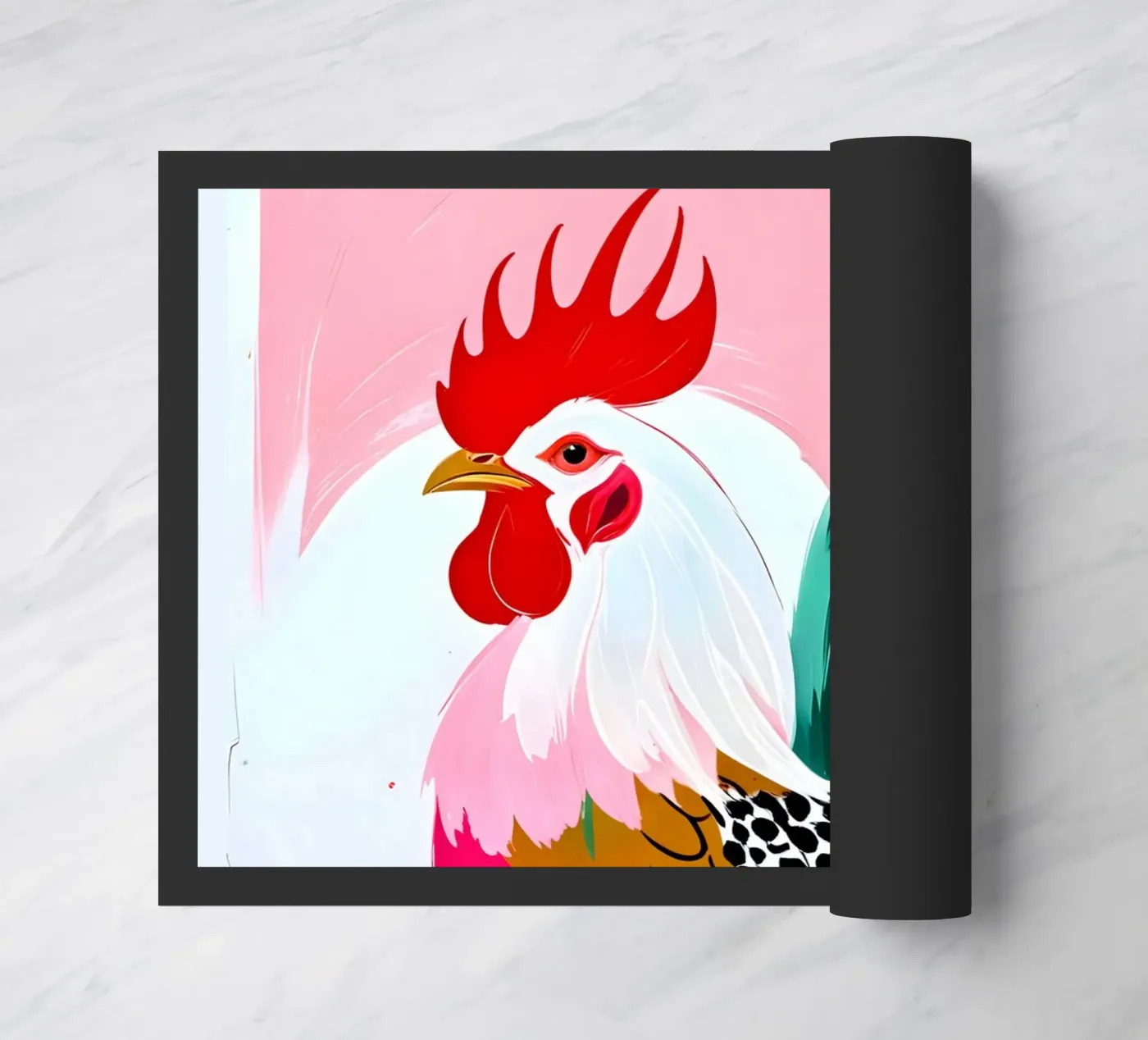 Rooster deurmat van 83oranges.com