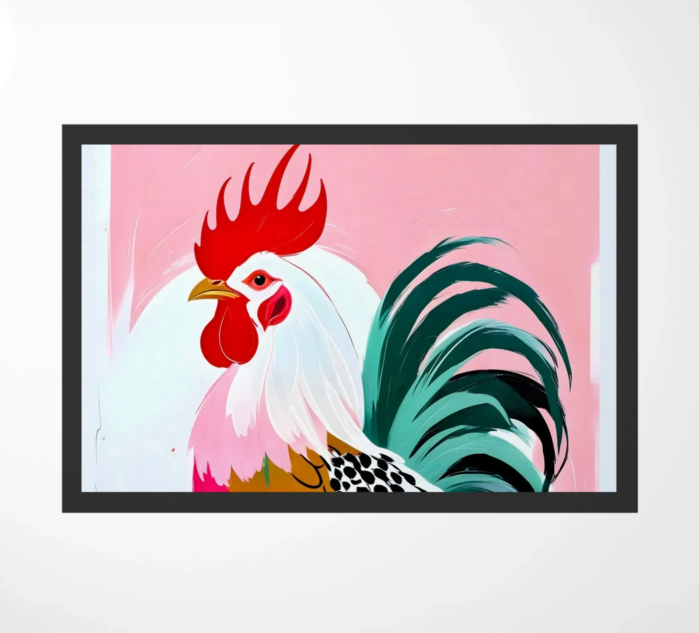 Rooster deurmat van 83oranges.com