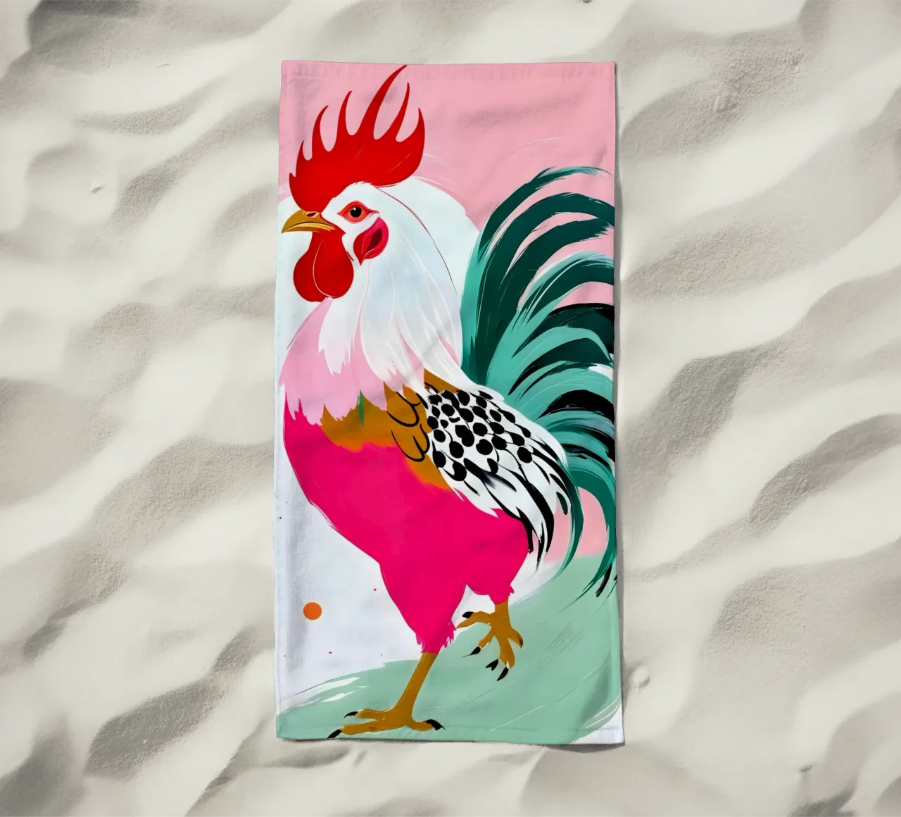 Rooster strandhanddoek van 83oranges.com
