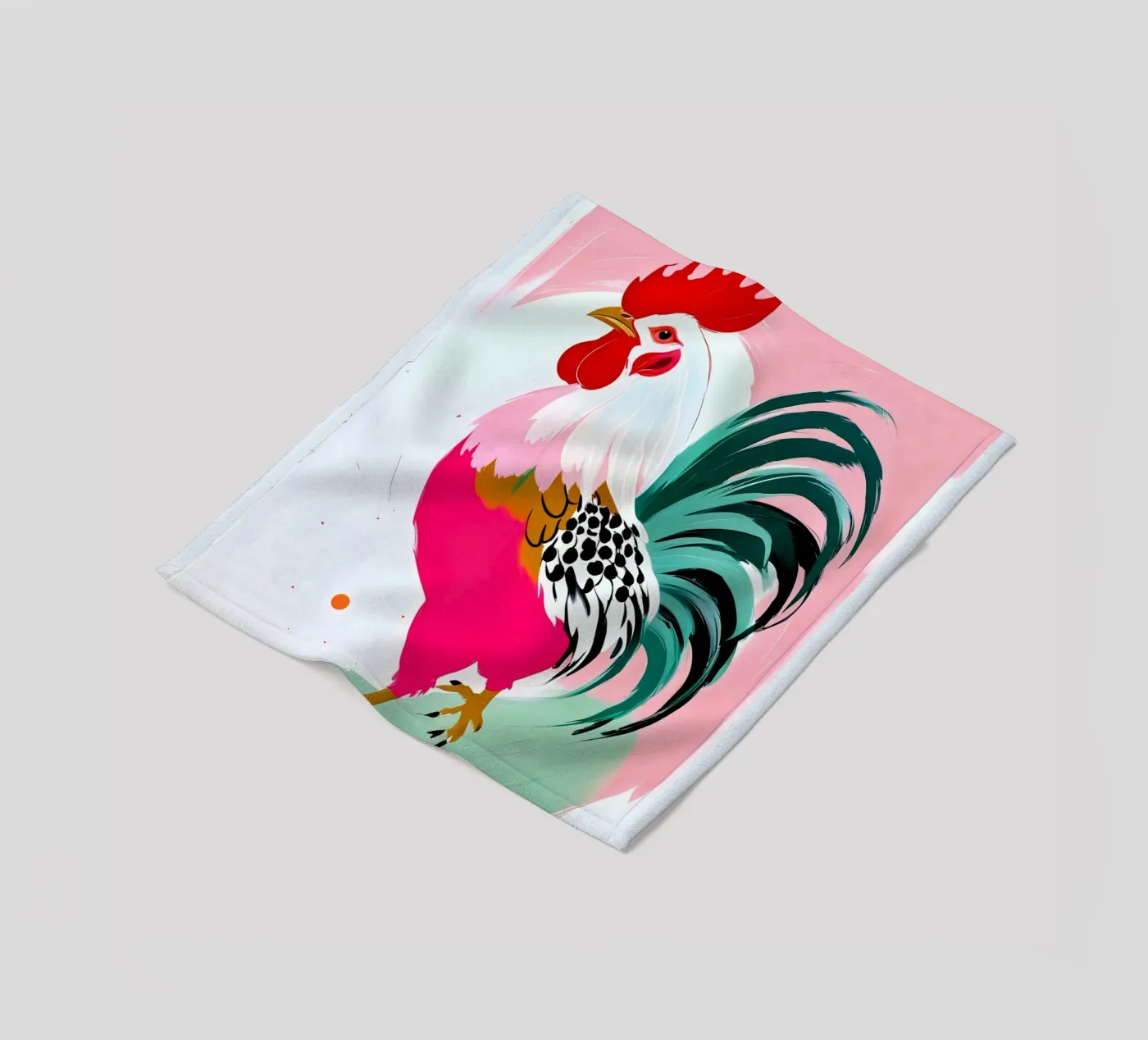Rooster fleecedeken van 83oranges.com